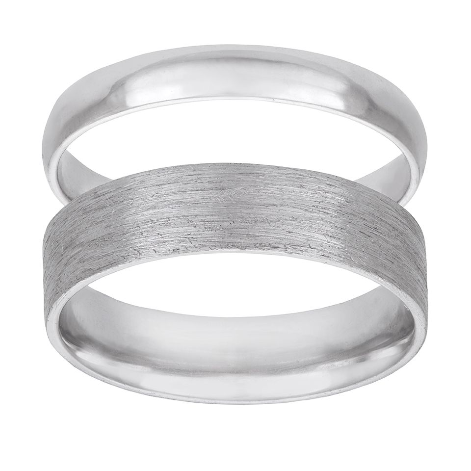 Ring i äkta silver slät och matt från Albrekts Guld