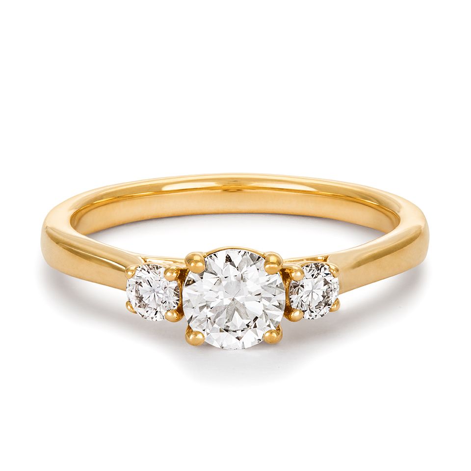Ring med labbodlade diamanter Maia från Hallbergs Guld