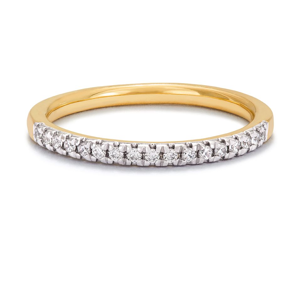 Ring med labbodlade diamanter Capella från Hallbergs Guld