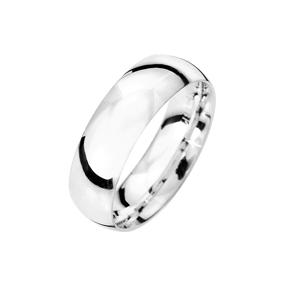 Förlovningsring i äkta silver 6mm från Guldfynd