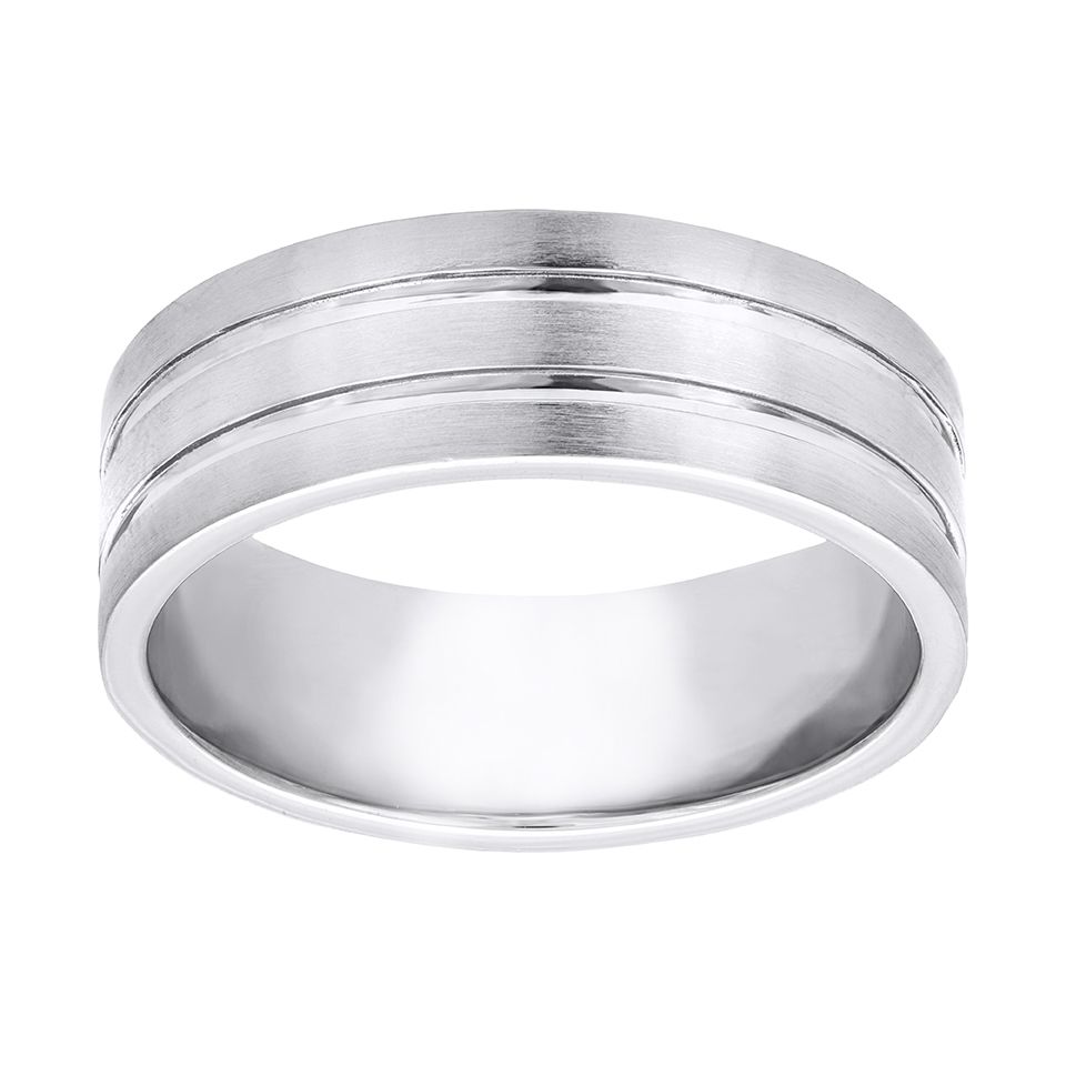 Bred randig ring i äkta silver från Guldfynd