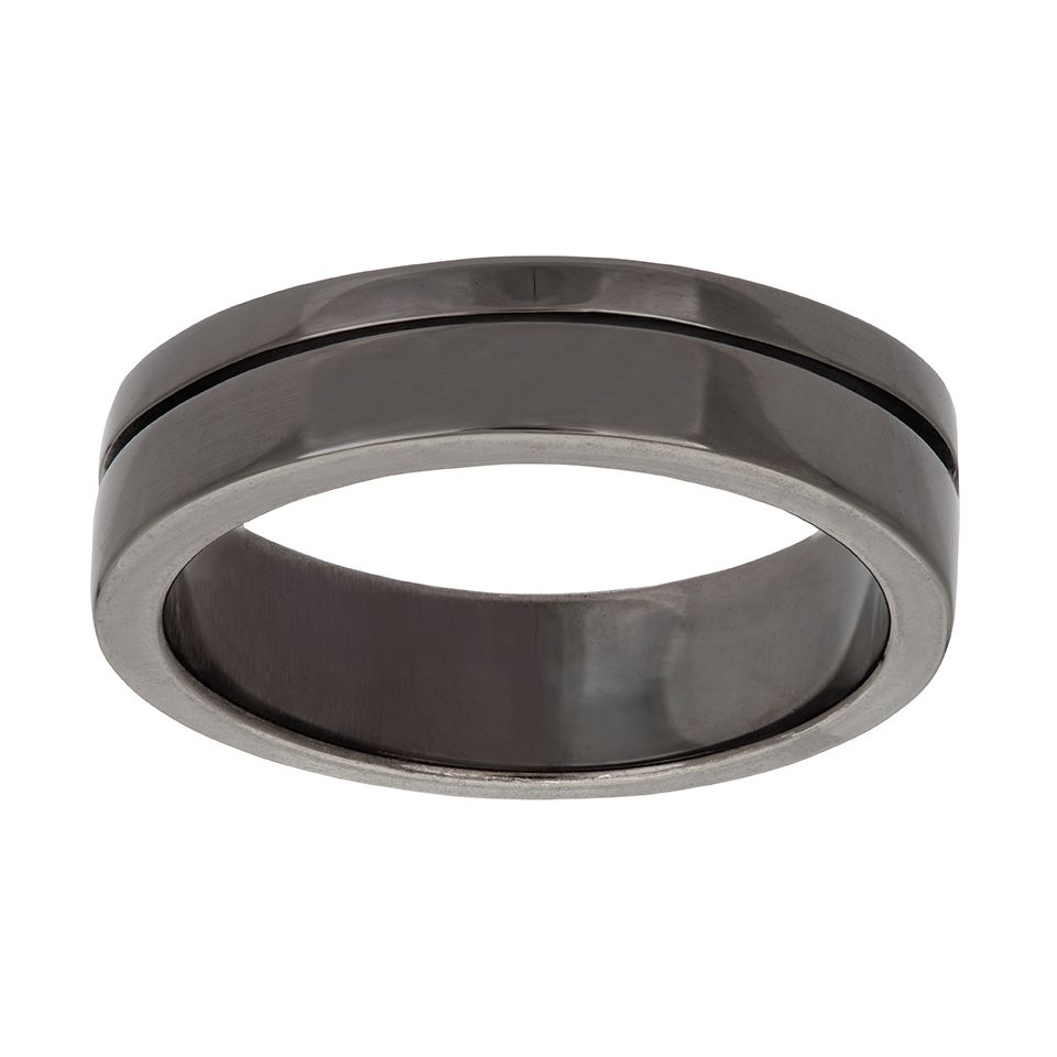 Ring i äkta silver med en tunn rand från Guldfynd