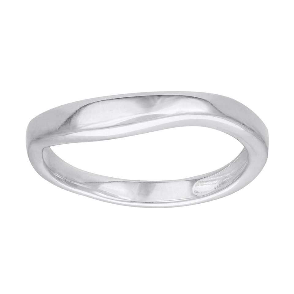Slät ring i äkta silver från Guldfynd