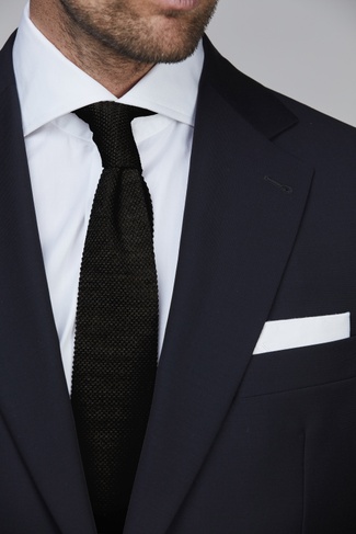 Knitted Tie ANTHRAZIT