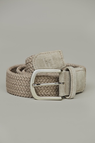 Braided Elastic Belt BEIGE