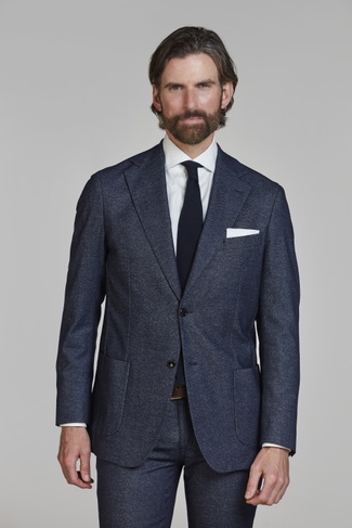 Merano Soft Tailored Blazer DARK BLUE