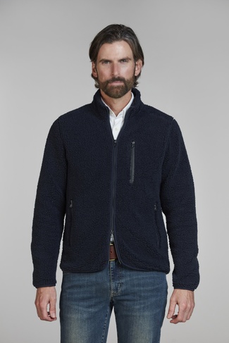 Pile Fleece Jacket MARINEBLAU