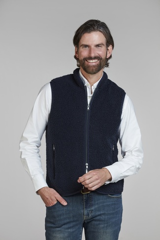 Pile Fleece Vest NAVY