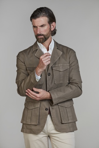 Sorrento Linen Blend Jacket RUSTIKALBRAUN