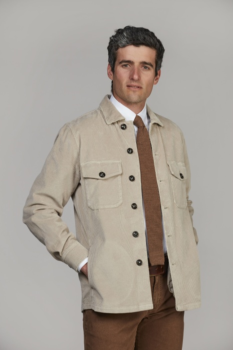 8W Corduroy Overshirt BEIGE