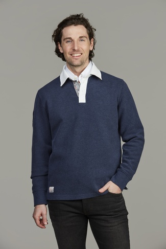 Heavy Piquet Rugger NAVY