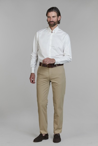 Classic Chino Aerodyn Stretch DUNKELBEIGE