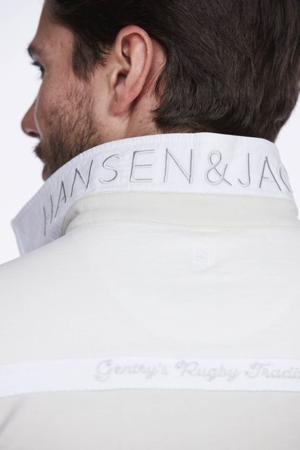 STRIPED BACK POLO