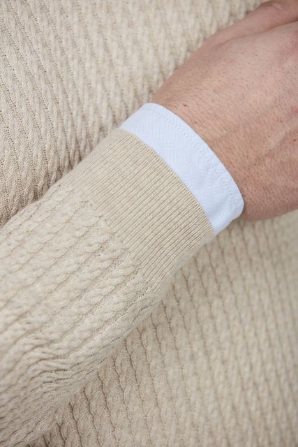 HALF ZIP MINI CABLE KNIT