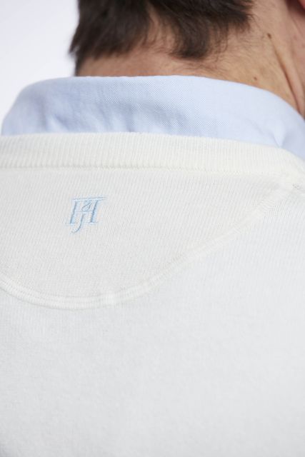 COTTON CASHMERE 2-TONE KNIT