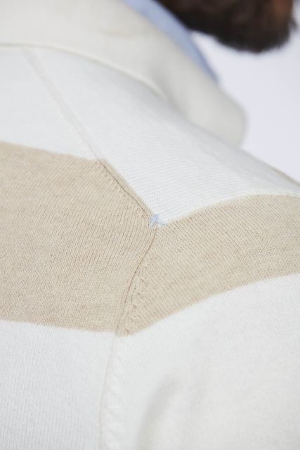 COTTON CASHMERE POLO KNIT