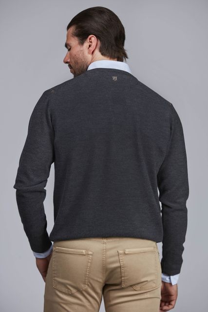 MERINO CREWNECK STRUCTURE KNIT