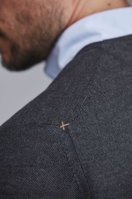 MERINO CREWNECK STRUCTURE KNIT