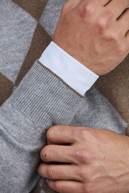 GEELONG CREW NECK ARGYLE