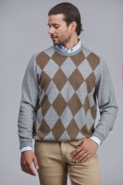 GEELONG CREW NECK ARGYLE