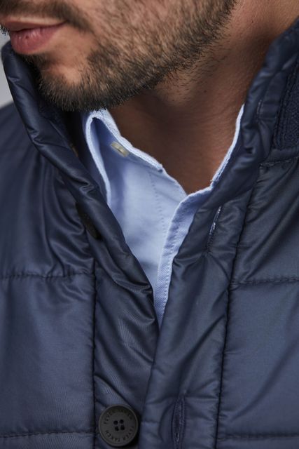 QUILTED FRONT CARDIGAN
