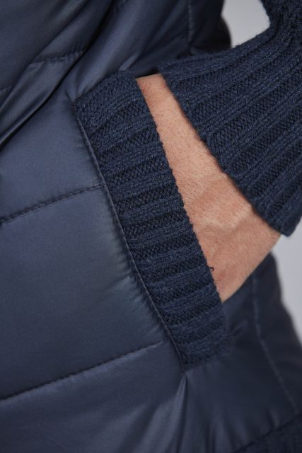 QUILTED FRONT CARDIGAN