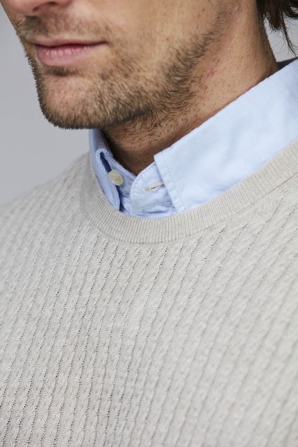 CREWNECK MINI CABLE KNIT