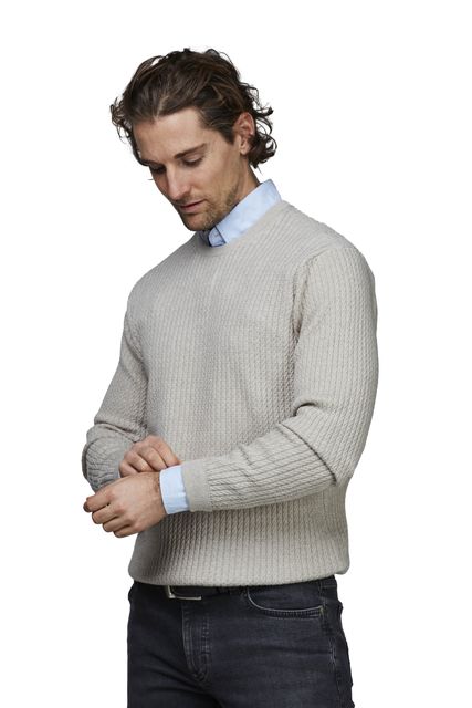 CREWNECK MINI CABLE KNIT