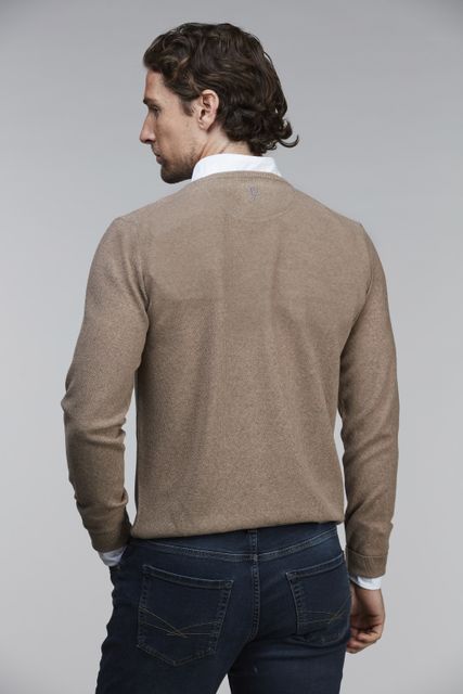 MERINO CREWNECK STRUCTURE KNIT