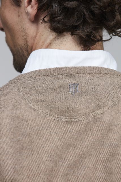 MERINO CREWNECK STRUCTURE KNIT