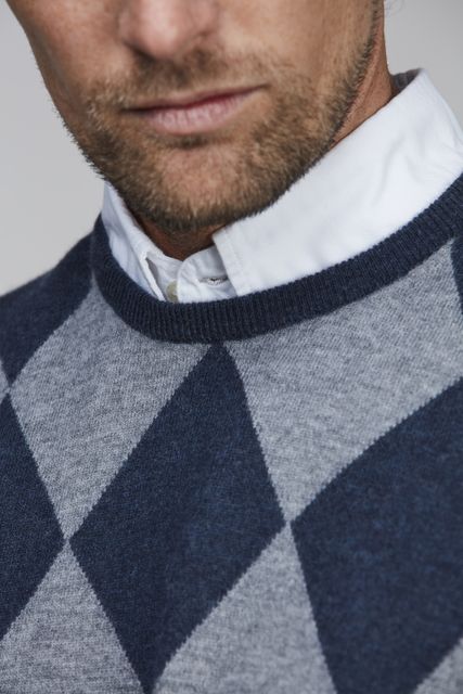 GEELONG CREWNECK ARGYLE