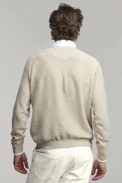 FLAXEN HONEYCOMB KNIT