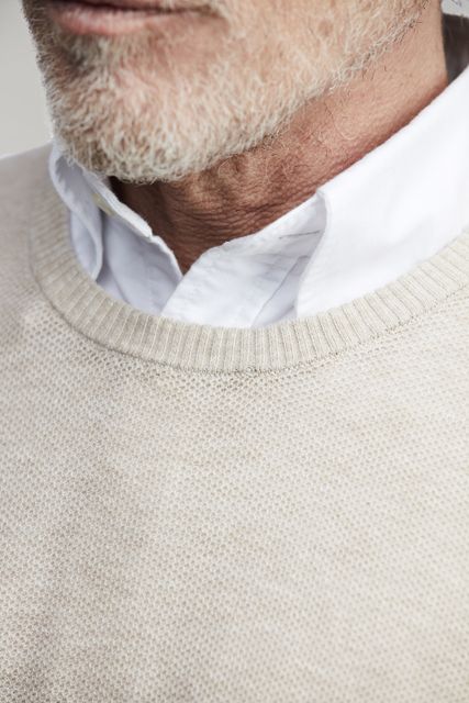 FLAXEN HONEYCOMB KNIT