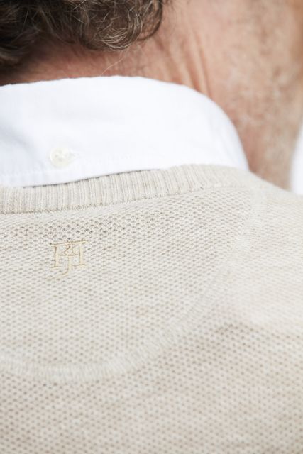 FLAXEN HONEYCOMB KNIT