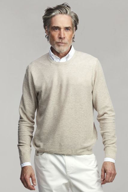 FLAXEN HONEYCOMB KNIT