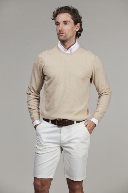Crew Neck Knit,  E-patch