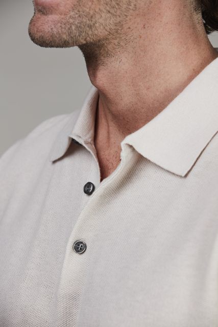 Polo Collar Knit, Short Sleeve