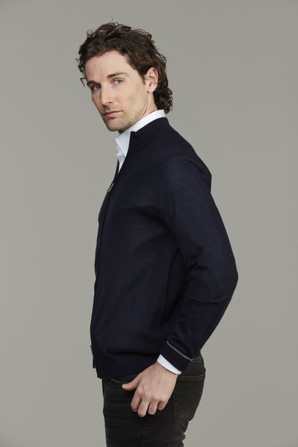 Merino Full Zip Plain Knit