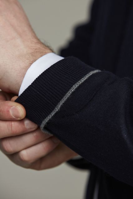 Merino Full Zip Plain Knit