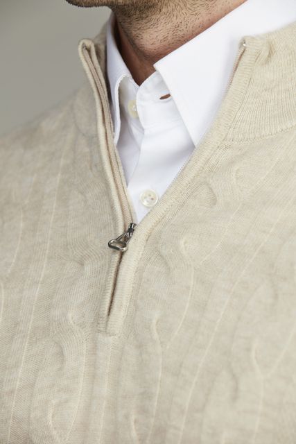 Geelong Half Zip Cable Knit