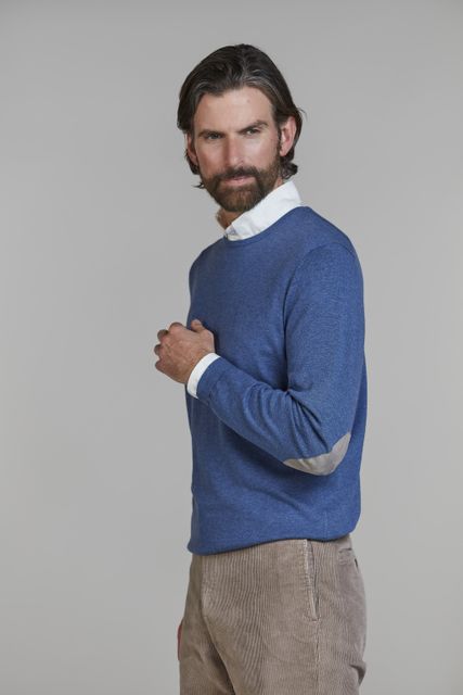 Crew Neck Knit E-Patch