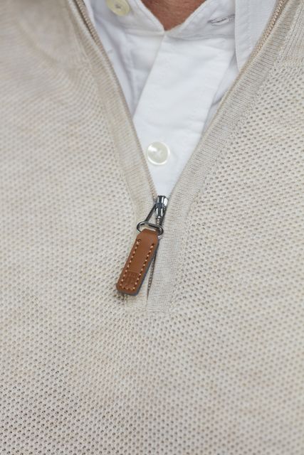 Half Zip Structure Knit