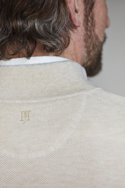 Half Zip Structure Knit