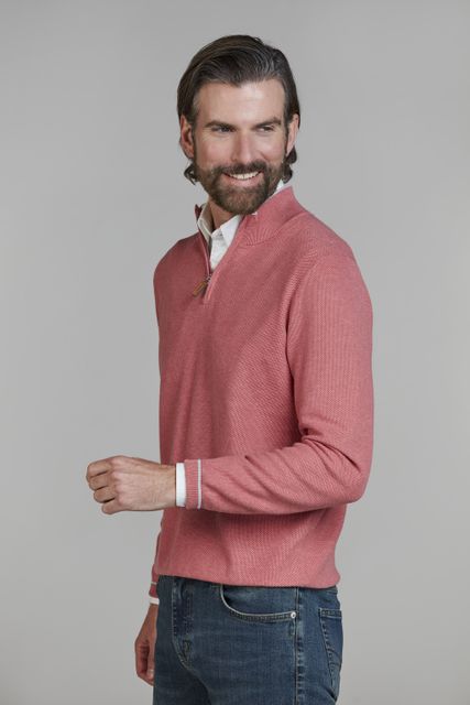 Half Zip Structure Knit