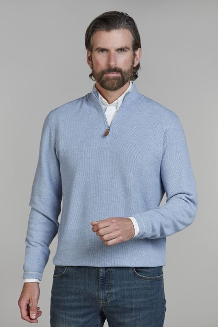 Half Zip Structure Knit