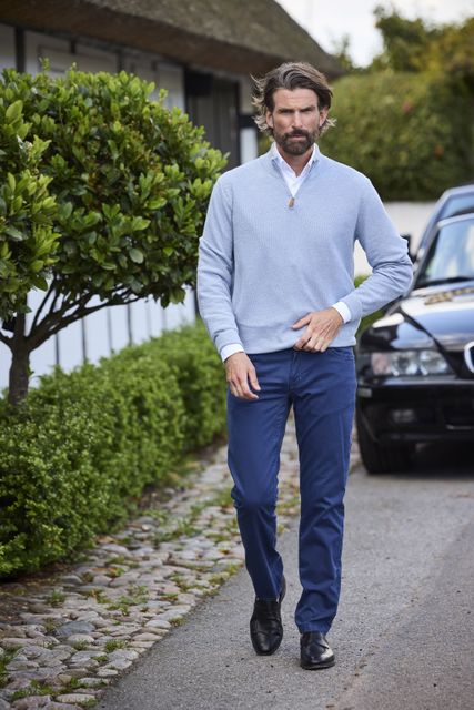 Half Zip Structure Knit