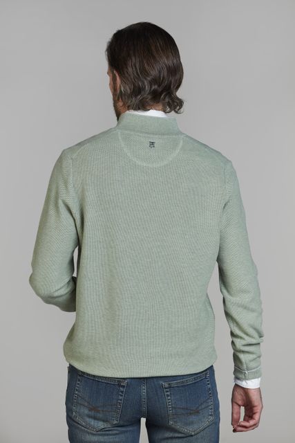 Half Zip Structure Knit