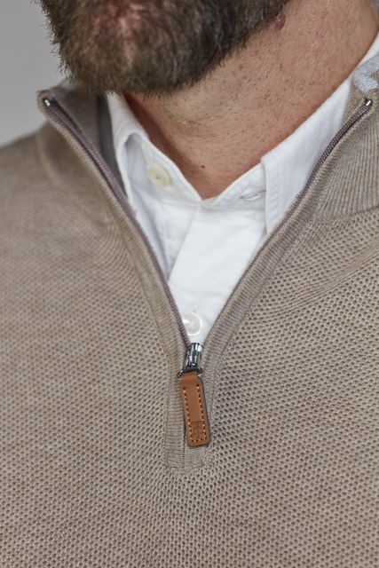 Half Zip Structure Knit