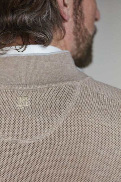 Half Zip Structure Knit