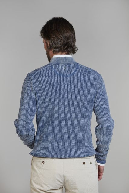 Half Zip Vintage Wash Knit